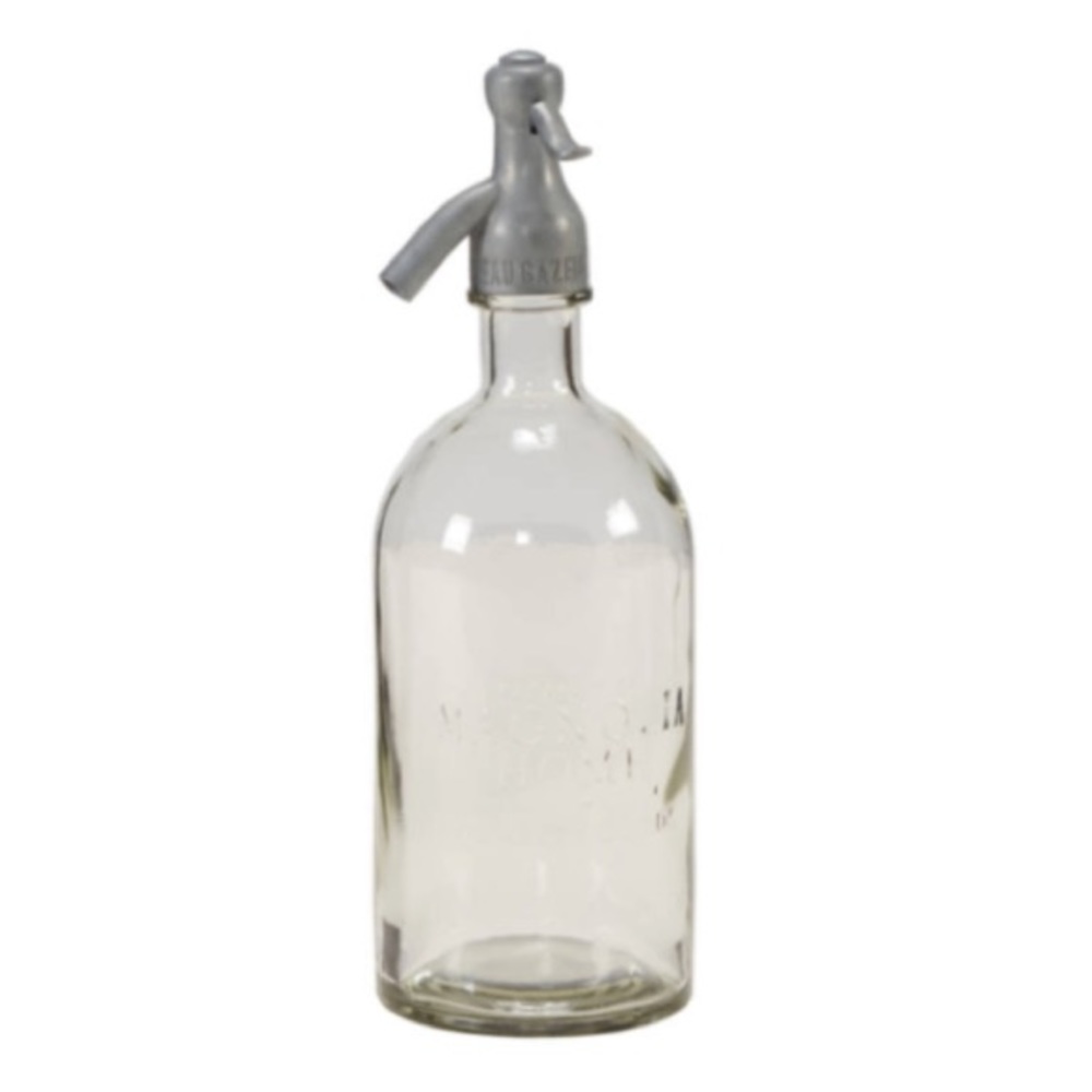 MAGNOLIA HOME  Vintage Glass Seltzer Bottle